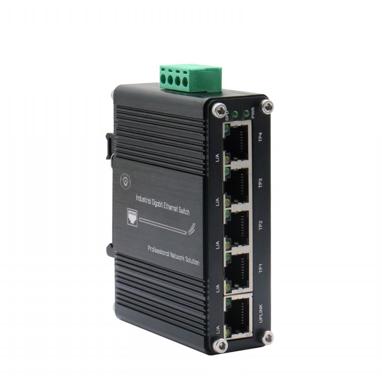 Mini Industrial 5-Port Gigabit Ethernet Switch