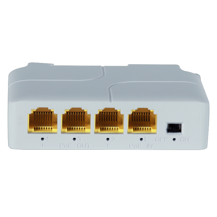 Active 1000Mbps 4 Port PoE Extender