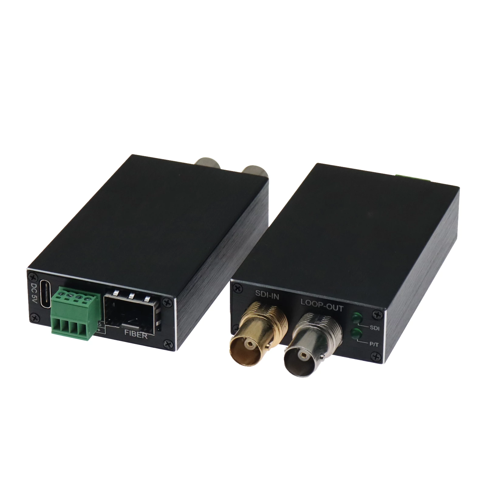 Mini-type HD-SDI to Fiber Converter with Tally & Reverse RS485