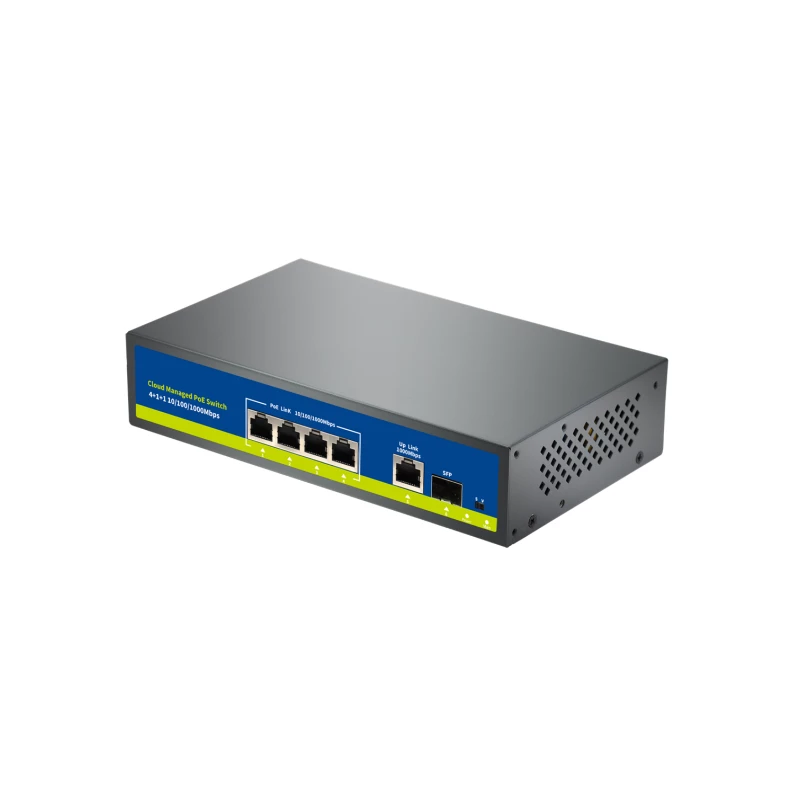 4+1+1 Full Gigabit Lite Managed PoE Switch