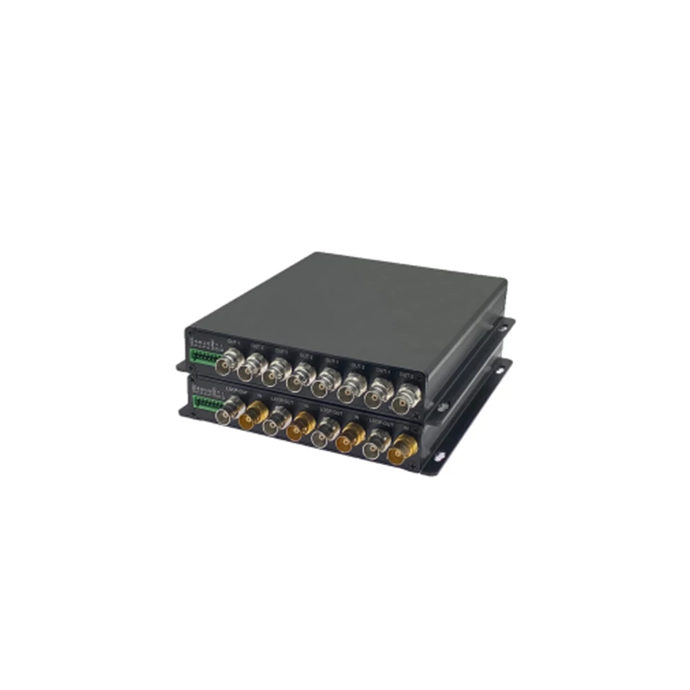 4-Channel 3G-SDI Fiber Converter with RS485 & Tally